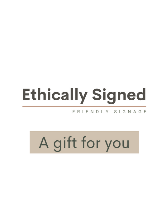 Ethically Signed Gift Card