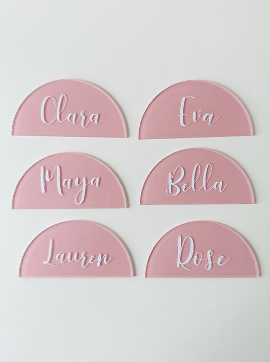 Place Name Setting - Semi Circle