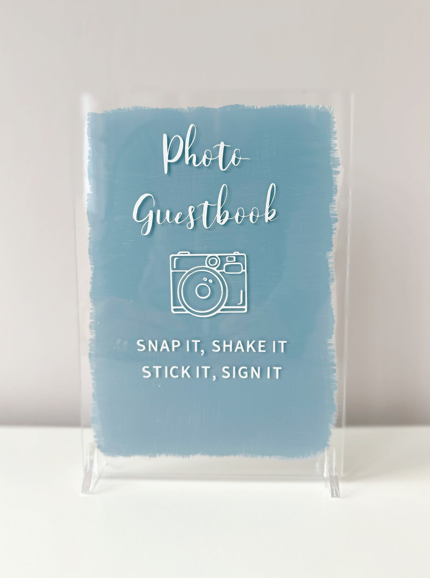 Snap your Photo  A5 Acrylic Sign - Various Paint Options.